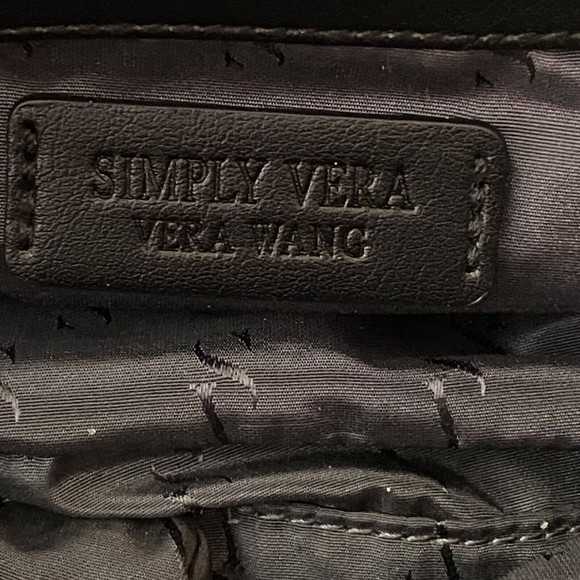 Simply Vera Vera Wang "Buena Satchel" Crossbody Purse Black Never Used **READ** - Picture 6 of 13